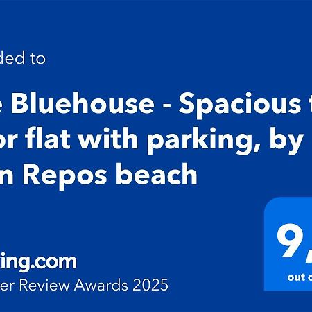 The Bluehouse - Spacious Top Floor Flat With Parking, By Mon Repos Beach Corfu  Buitenkant foto